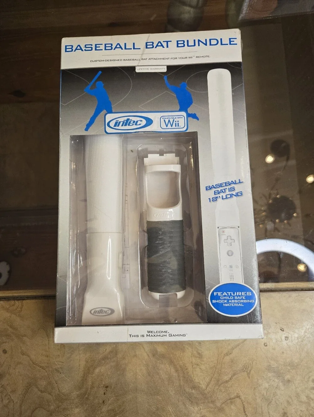 White Baseball Bat Bundle for Wii Remote